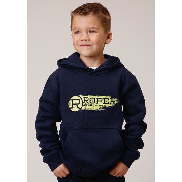 ROPER BOYS HOODIE - NAVY