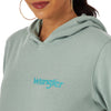 WRANGLER WOMENS RETRO PUNCHY HOODIE - TEAL