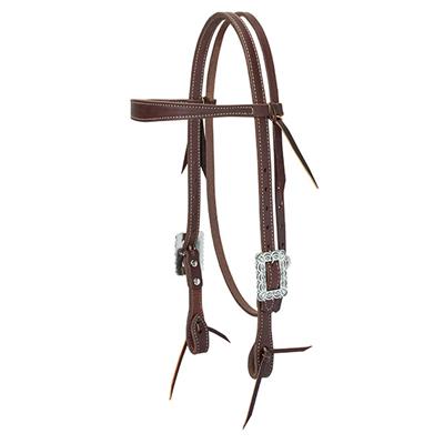 WEAVER LEATHER HEADSTALL SCALLOPED BUCKLE