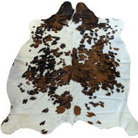 COW HIDE TRI COLOUR LIGHT 79" X 72"