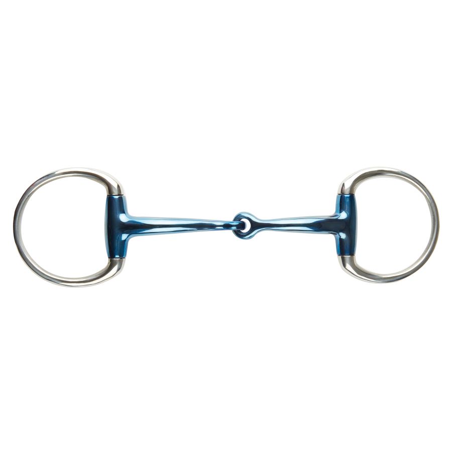 KORSTEEL BLUE STEEL EGGBUTT SNAFFLE BIT 5.5"