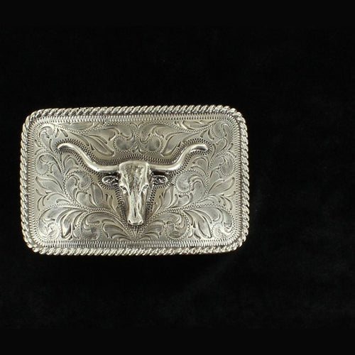 RECTANGLE BUCKLE SMALL LONGHORN