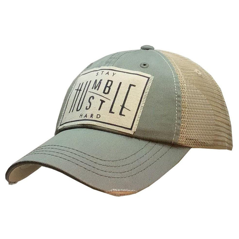 BALL CAP STAY HUMBLE HUSTLE HARD SAGE