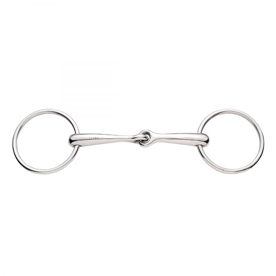 KORSTEEL JOINTED LOOSE RING SNAFFLE BIT 5.5""