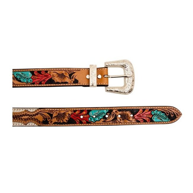 MYRA CUMMERBAND HAND TOOLED CONCHO BELT