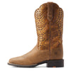 ARIAT WOMENS ROUND UP WIDE SQUARE TOE WESTERN BOOT