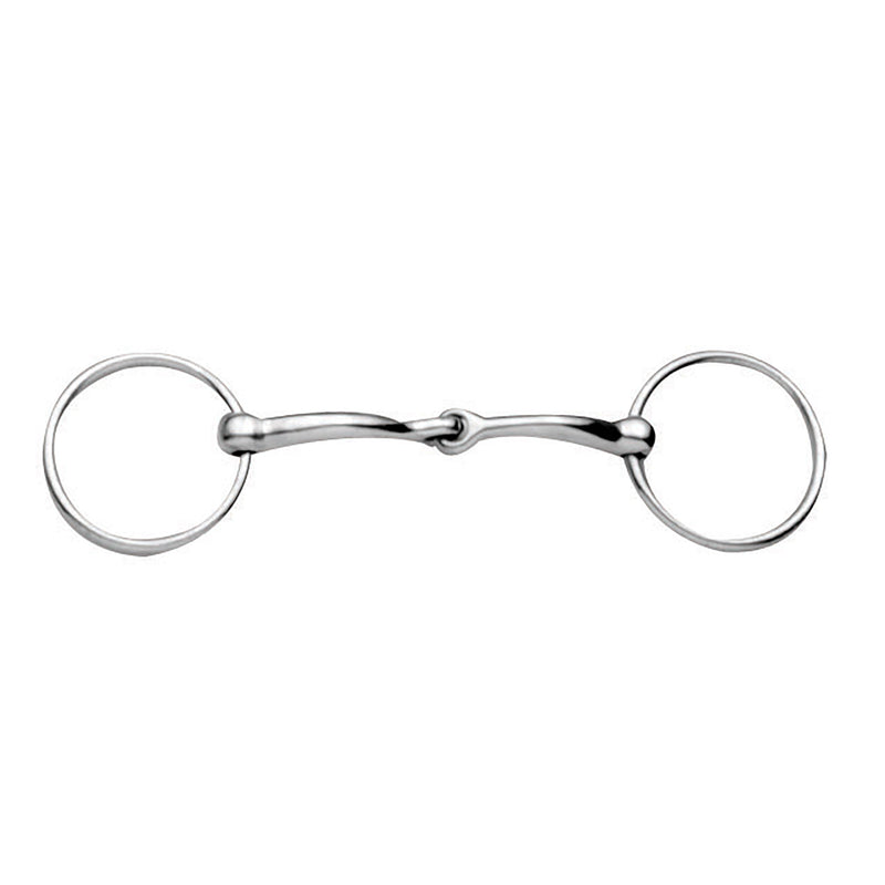 KORSTEEL JOINTED LOOSE RING SNAFFLE BIT 4"