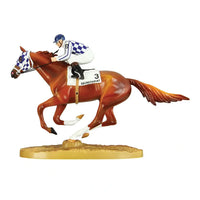 BREYER SECRETARIAT 50TH ANNIVERSARY FIGURINE WITH JOCKEY