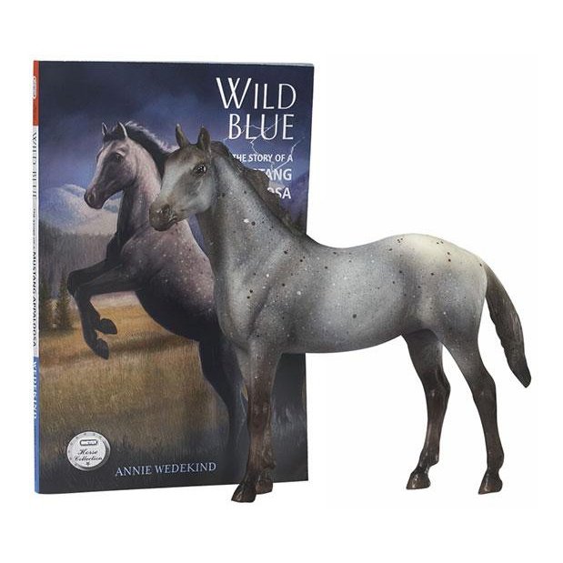 BREYER WILD BLUE HORSE & BOOK SET