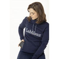 LEMIEUX HIGHLAND FUNNEL NECK HOODIE - NAVY