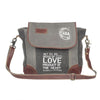 MYRA PREPPY GREY SHOULDER BAG