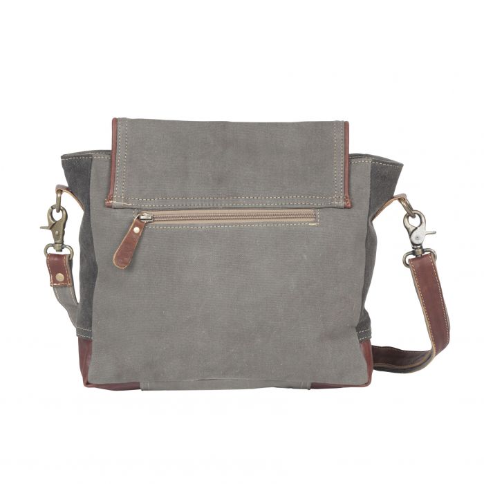 MYRA PREPPY GREY SHOULDER BAG