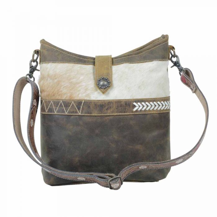 MYRA HAZEL HUES LEATHER & HAIRON BAG